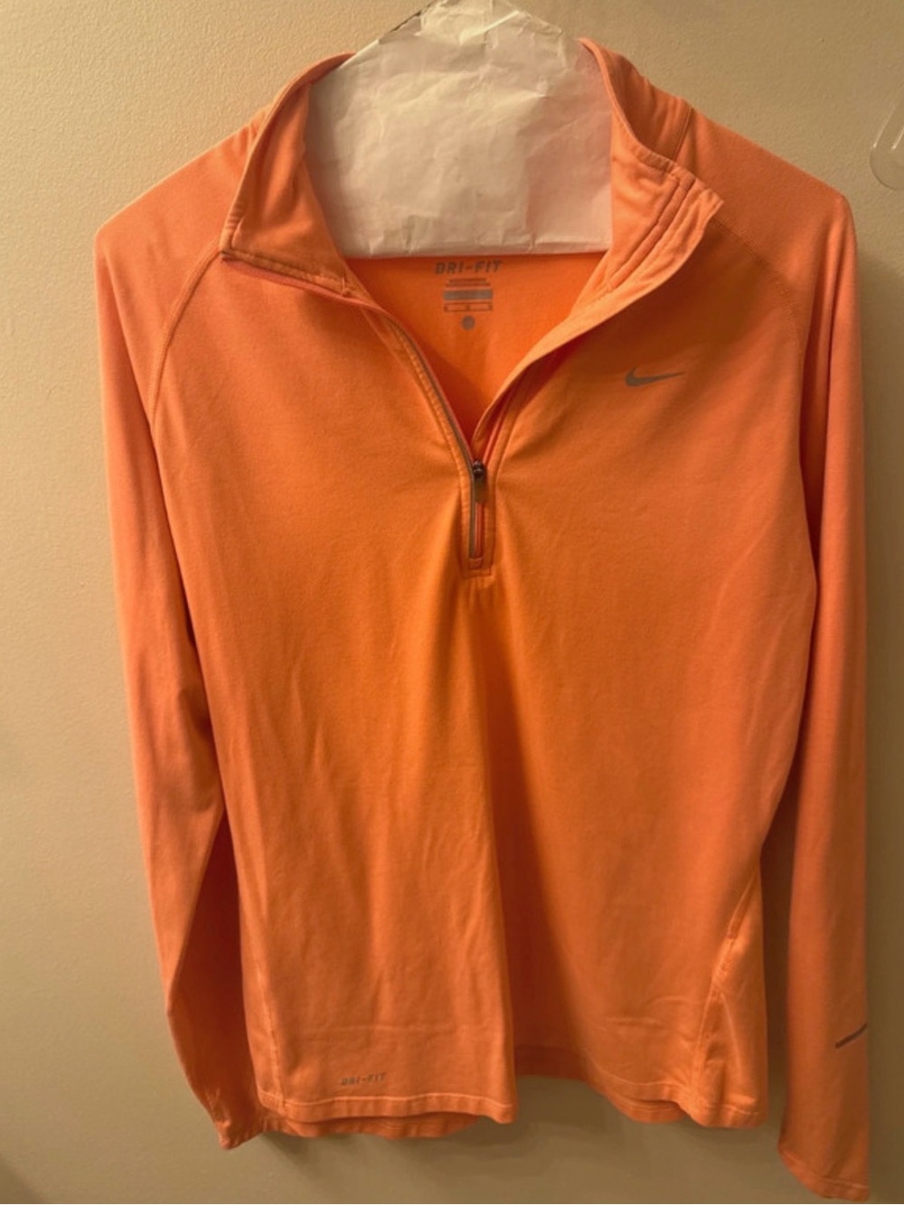 Nike Women’s Dri-FIT 1/4 Zip Pullover - Orange